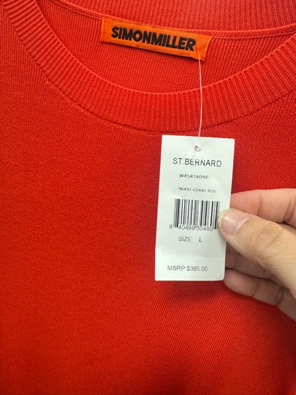 Simon Miller Wallis Knit Fringe Dress in Coral Red - Picture 5 of 5